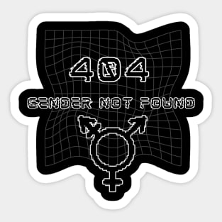 404 Gender Not Found Sticker